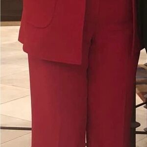 Elegant Red Women's Pants